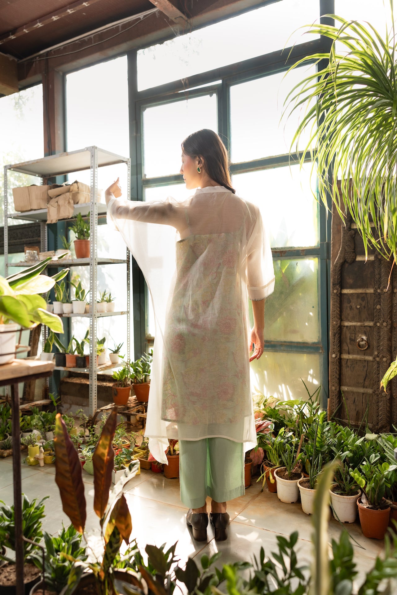 GRACE CHANDHERI KURTA SET