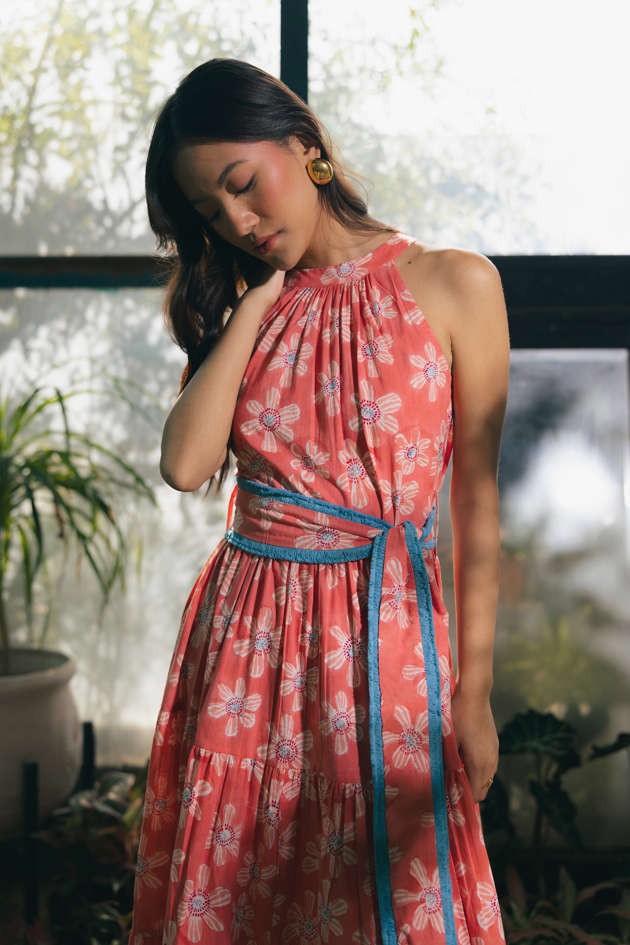 FLORA MIDSUMMER DAY DRESS COTTON DRESS