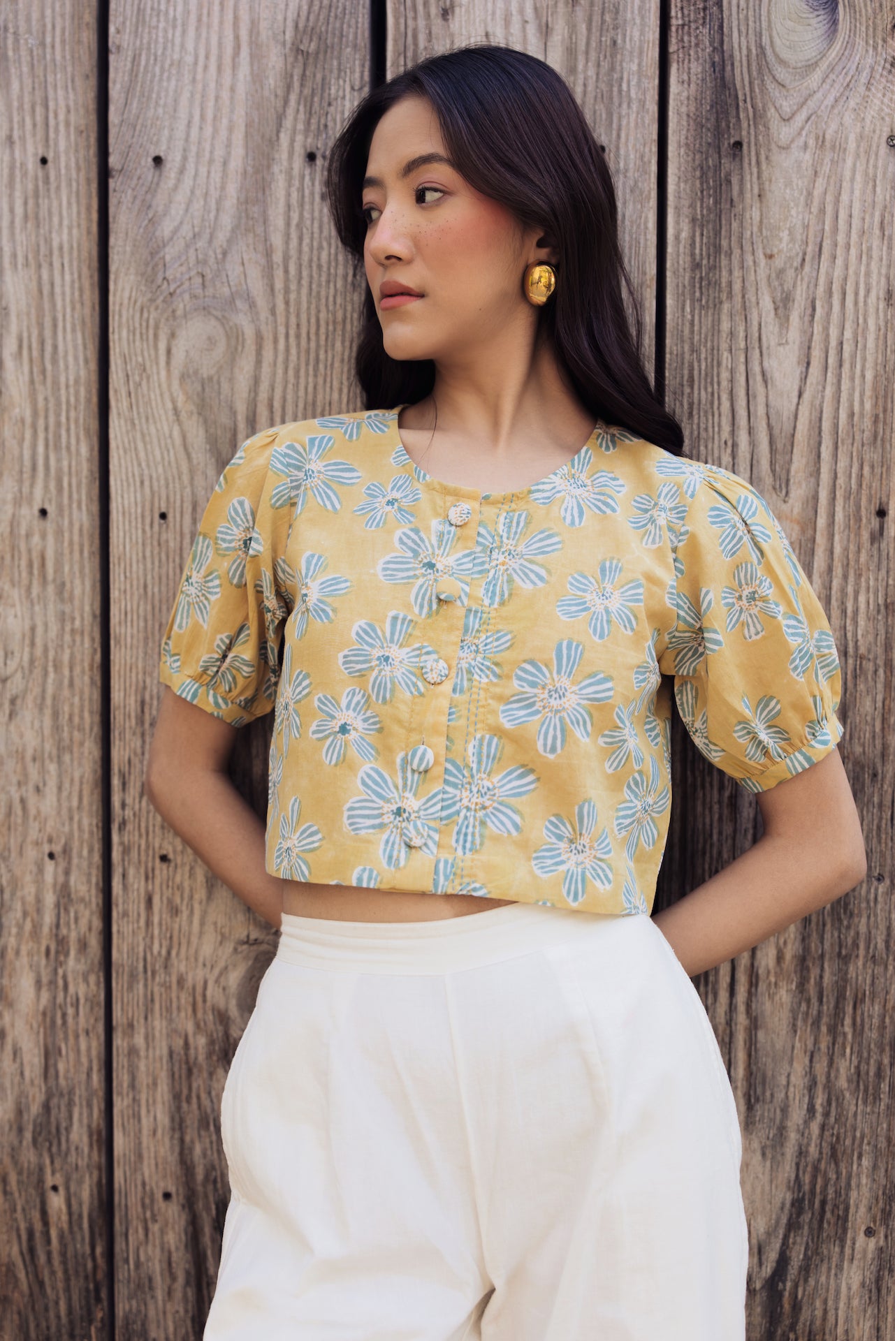 JUNO GOLD COTTON TOPS