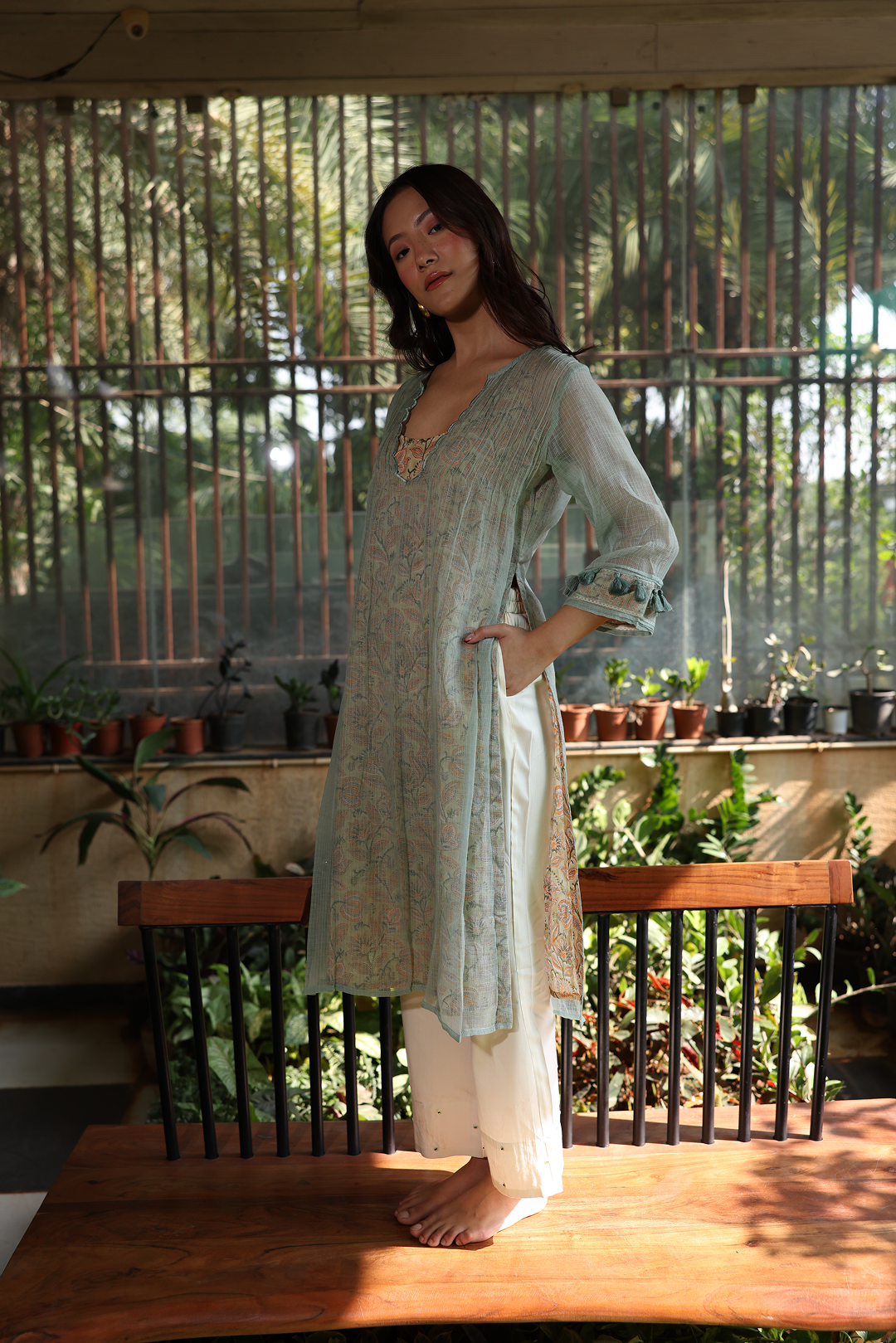 EKAM JADE DORIYA KURTA SET