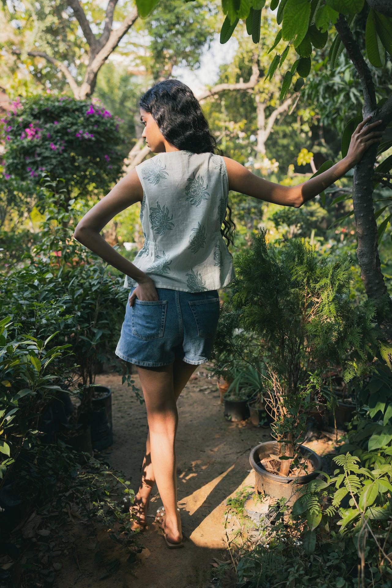SEASIDE BLOOM COTTON TOP