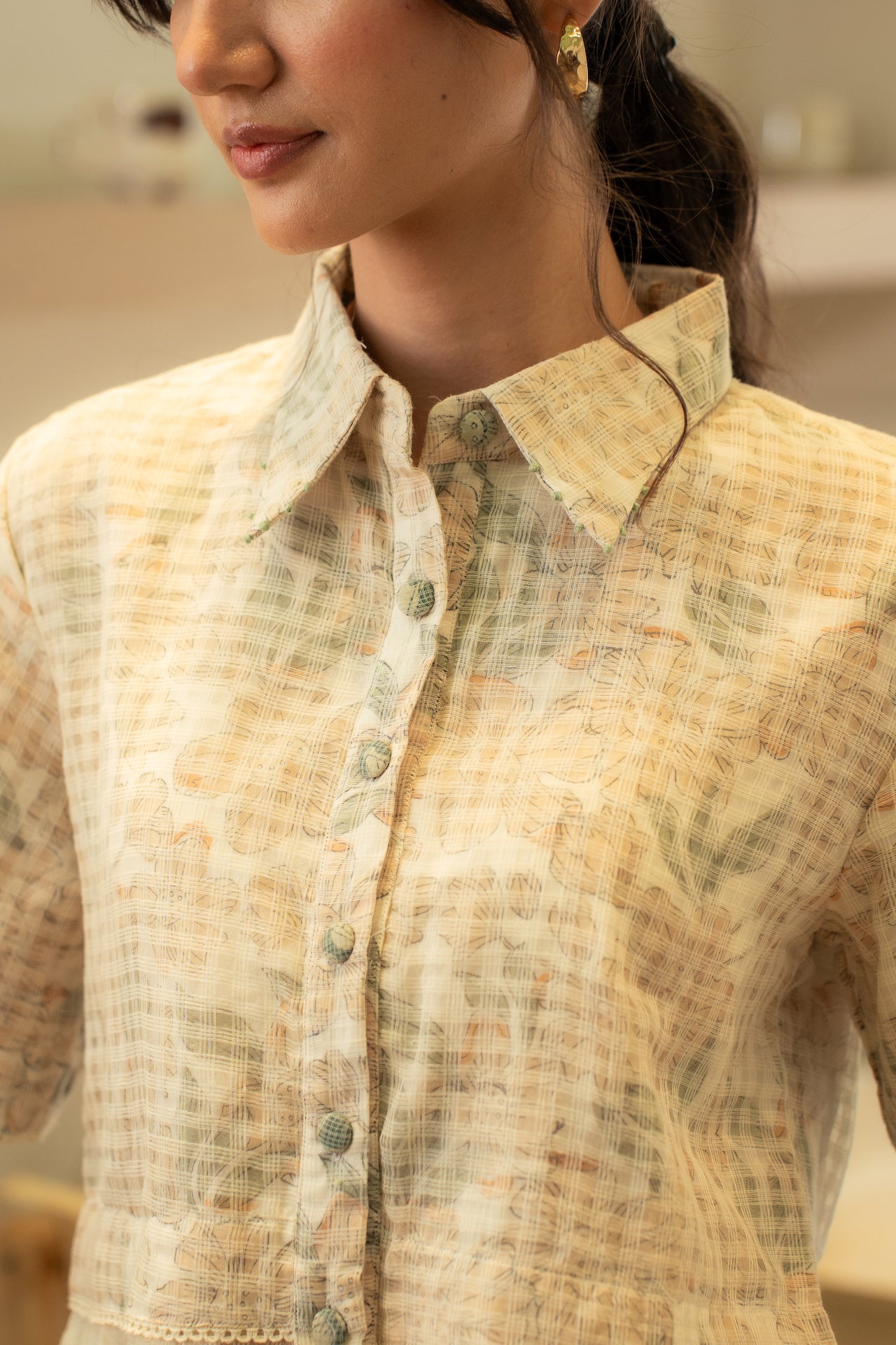 BUTTER MESH TOP