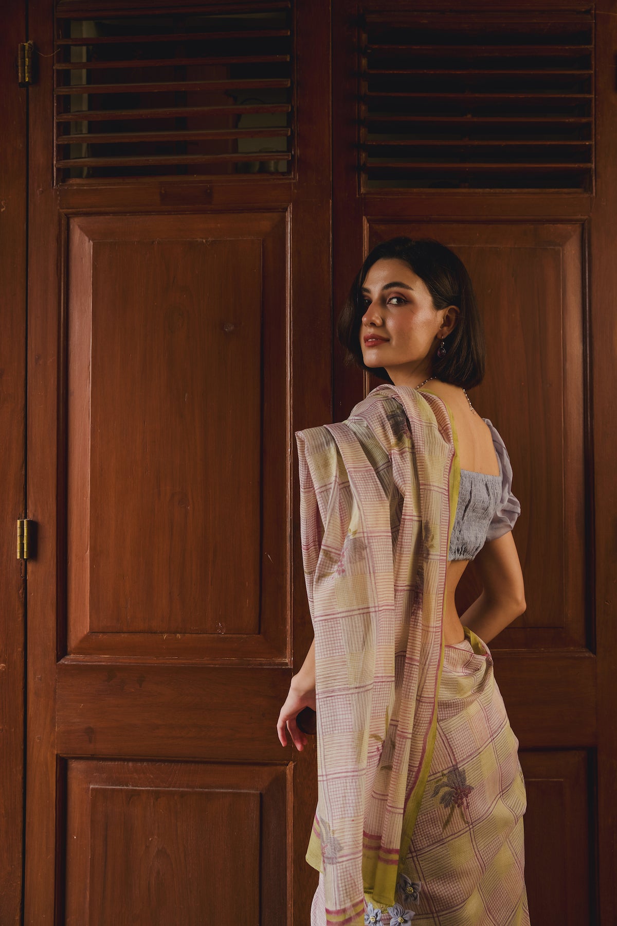 THE NIGHTSHADE SAREE WITH UNSTITCHED BLOUSE