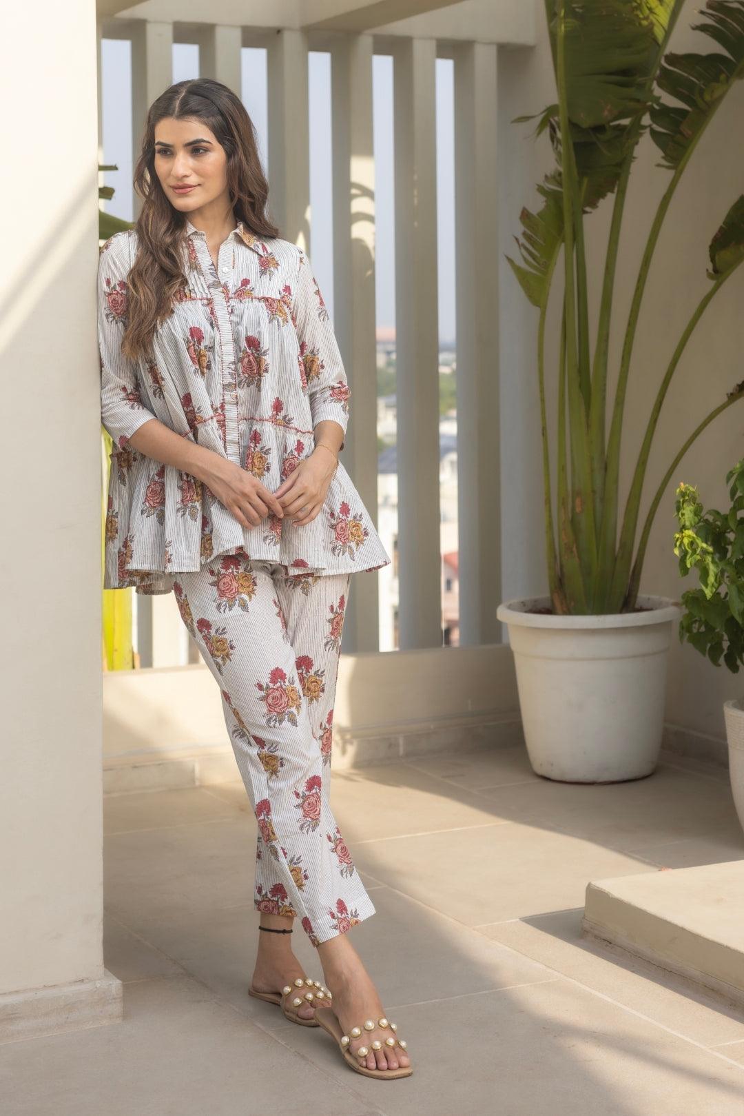 PHOEBE LINEAR IVORY TOP