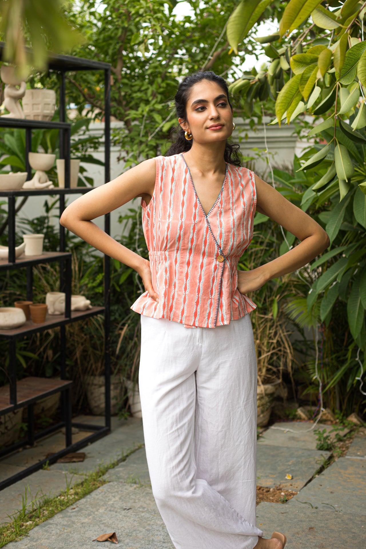 BLUSH BLOOM COTTON TOP