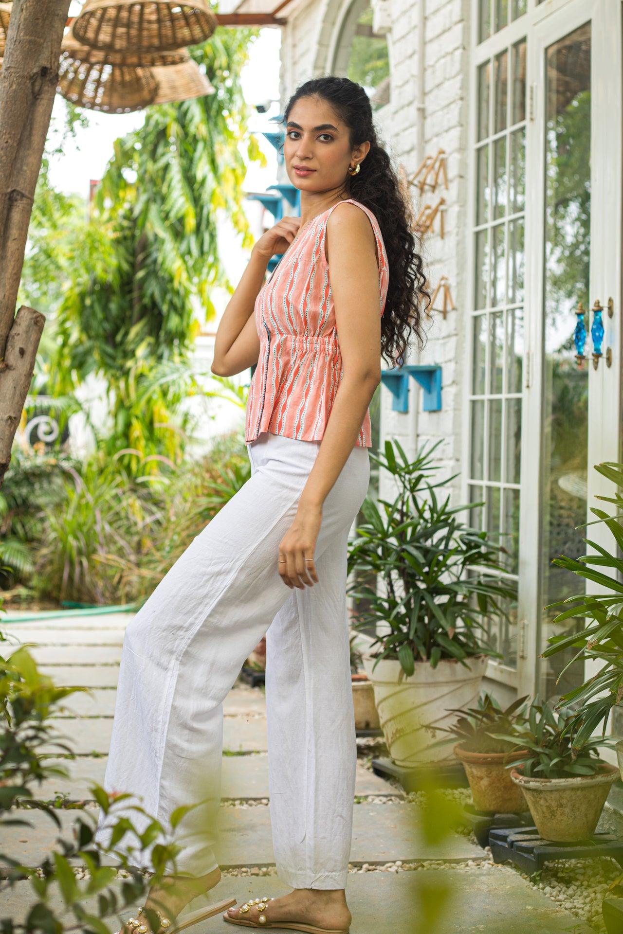 BLUSH BLOOM COTTON TOP