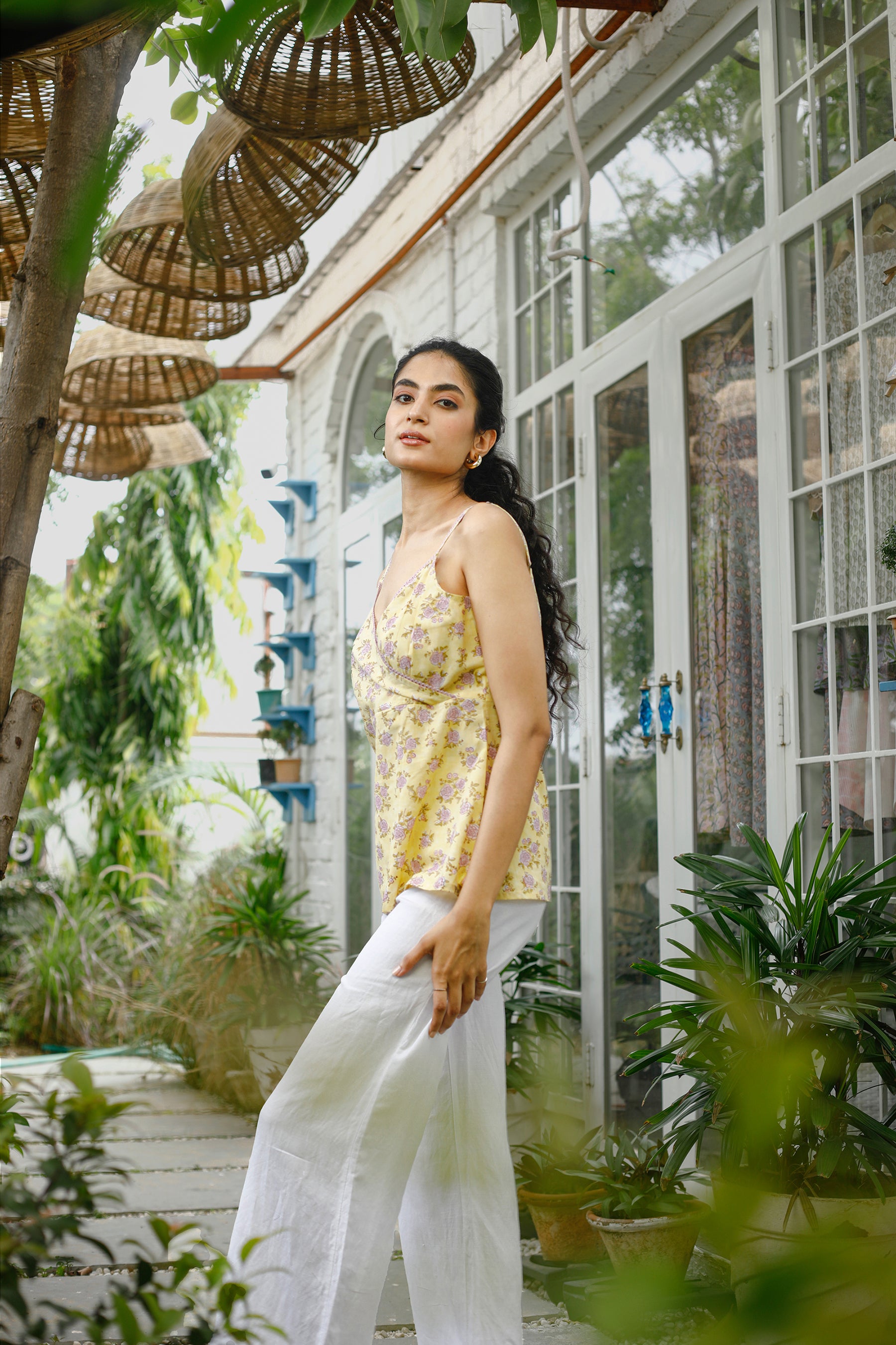 LEMON ROSE COTTON TOP