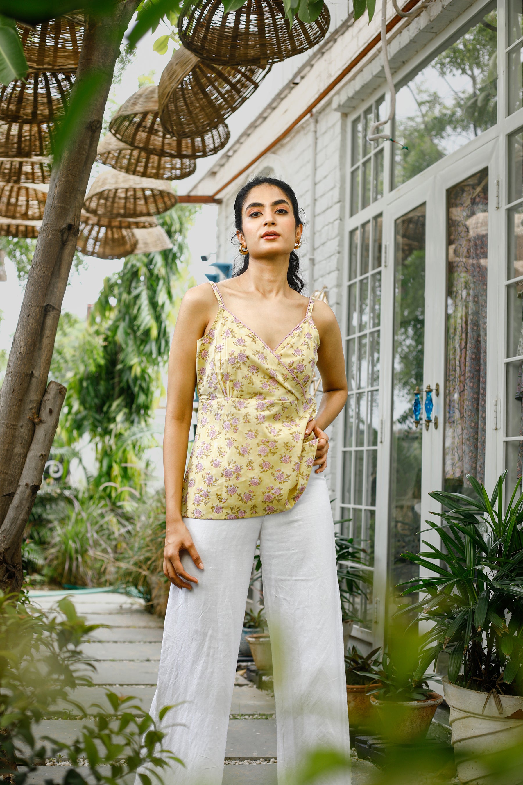 LEMON ROSE COTTON TOP