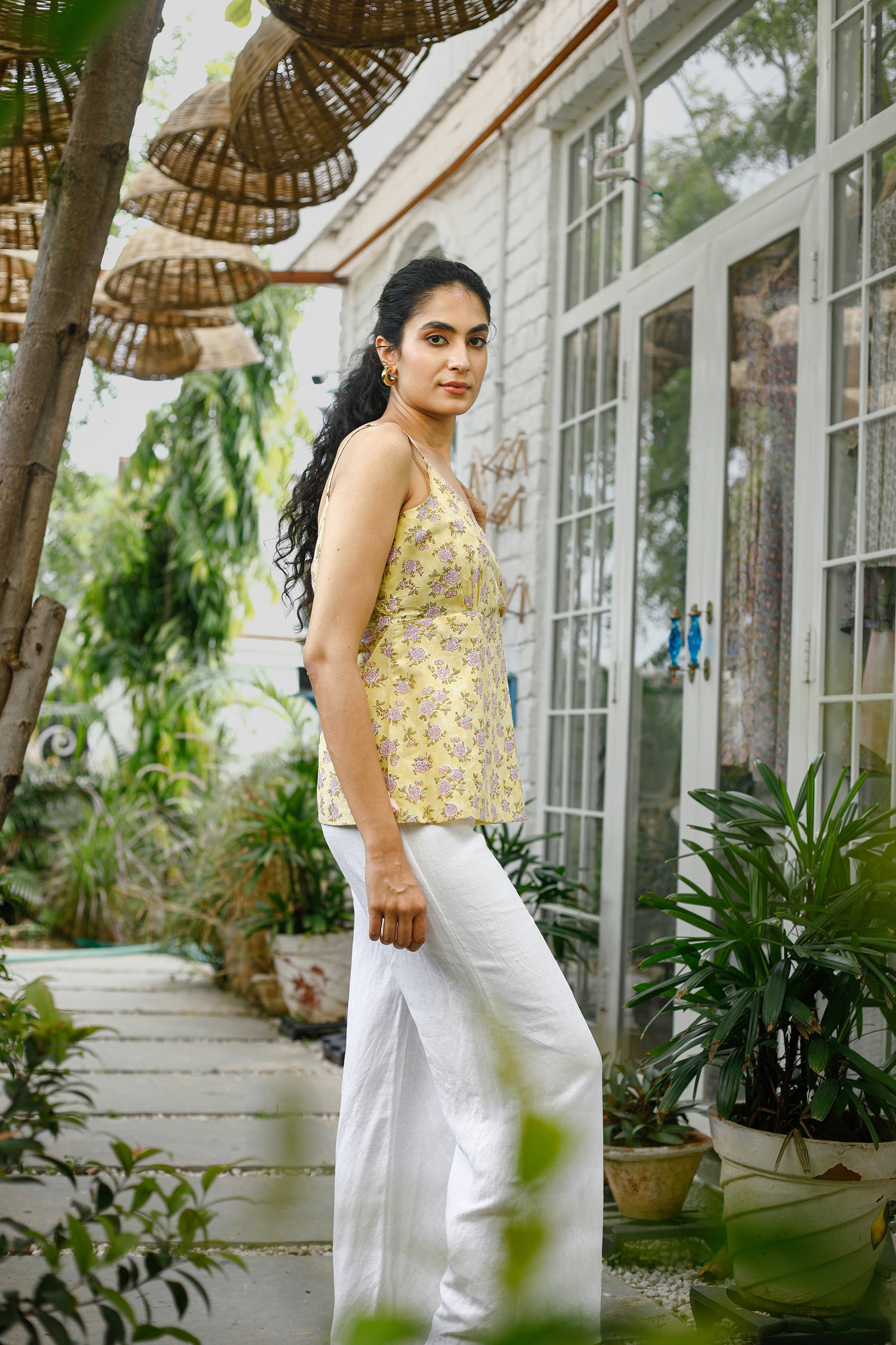 LEMON ROSE COTTON TOP