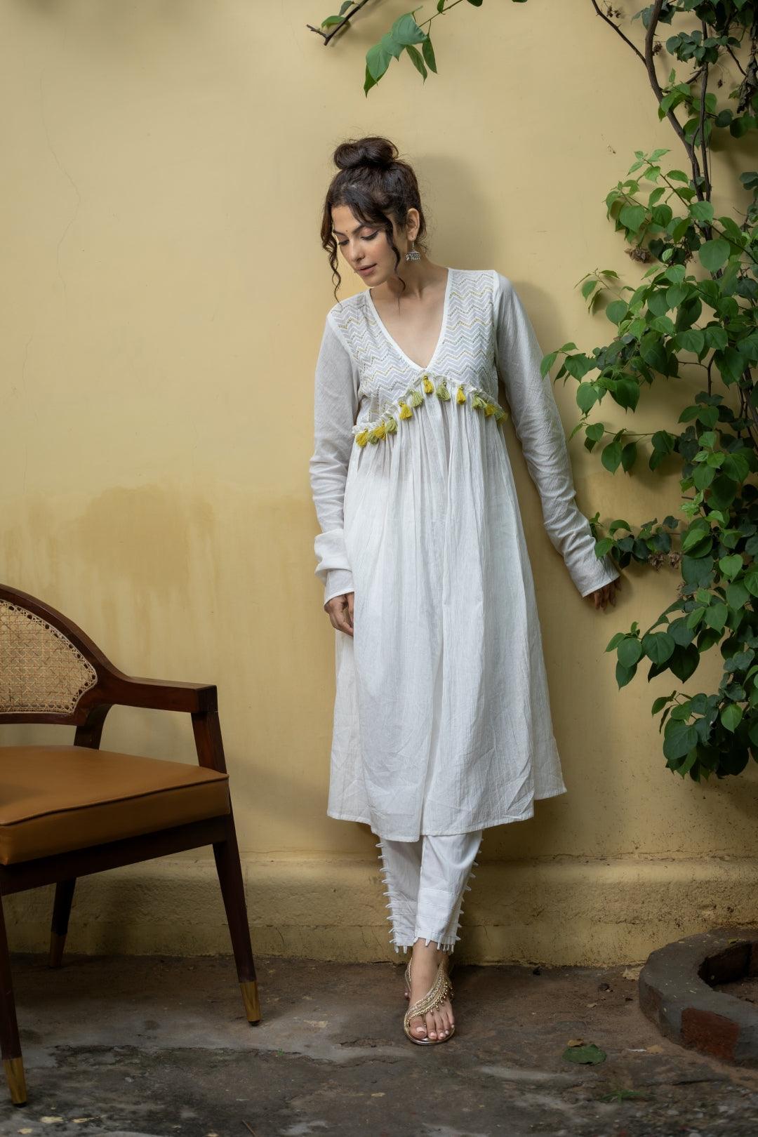 ADYA COTTON KURTA SET (WITH DUPPATTA)