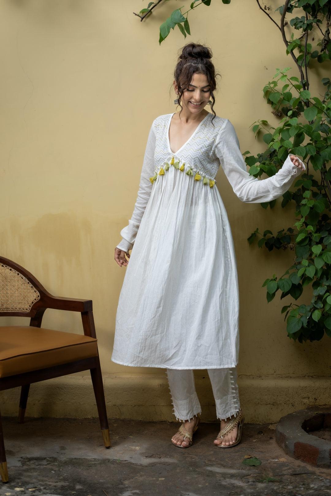 ADYA COTTON KURTA SET (WITH DUPPATTA)