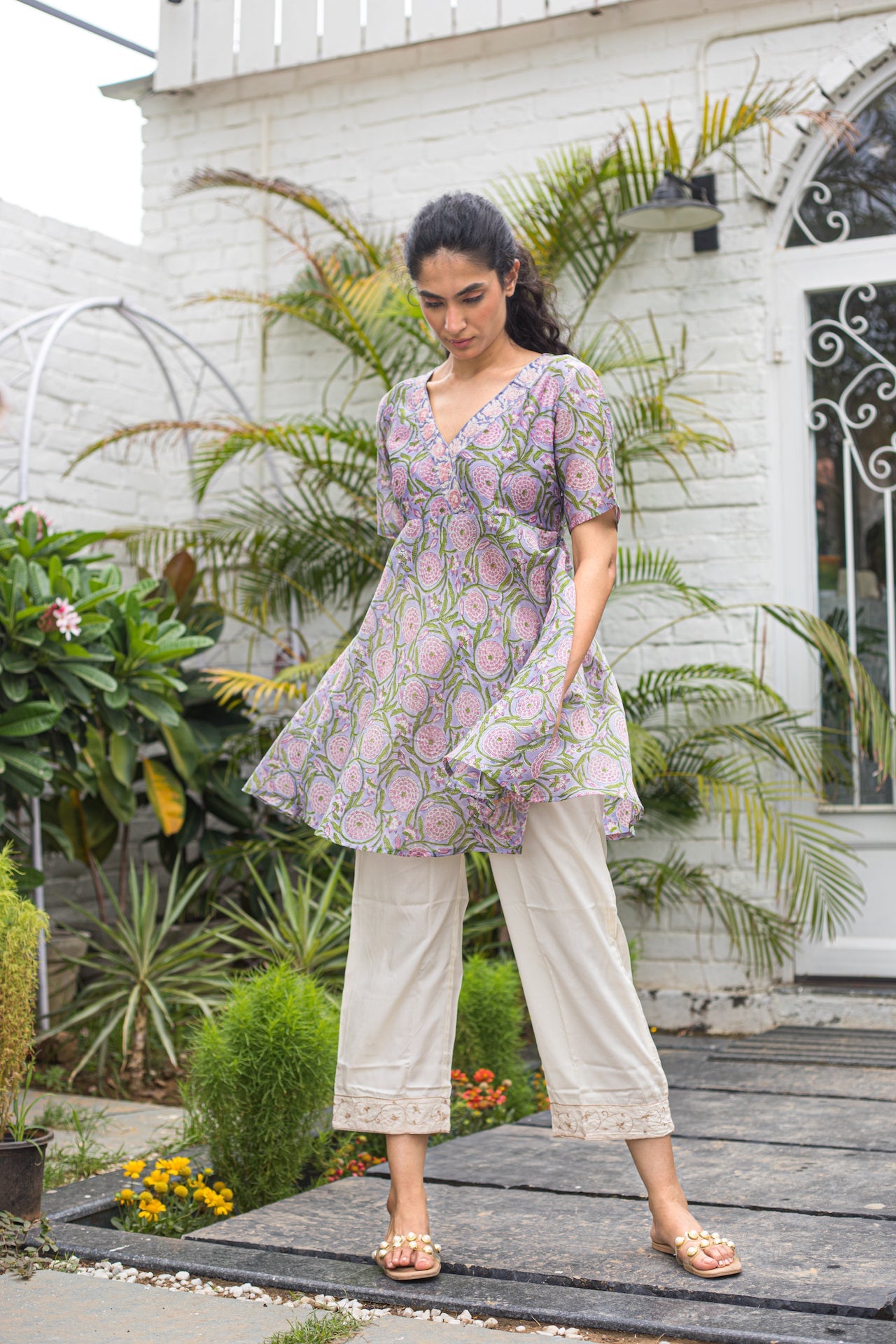 SEHAJ LILAC KURTA ONLY