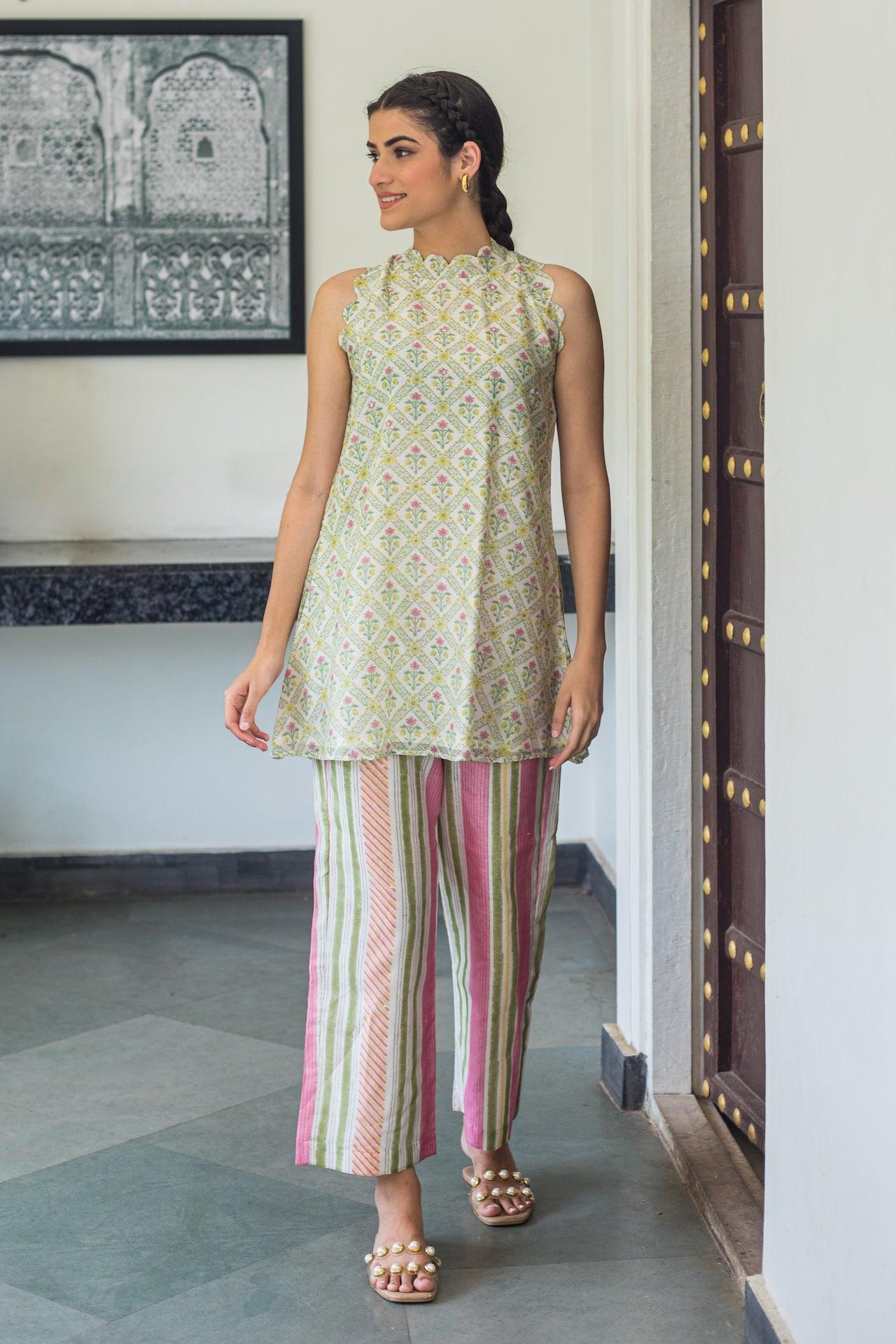 DOR CHANDERI KURTA