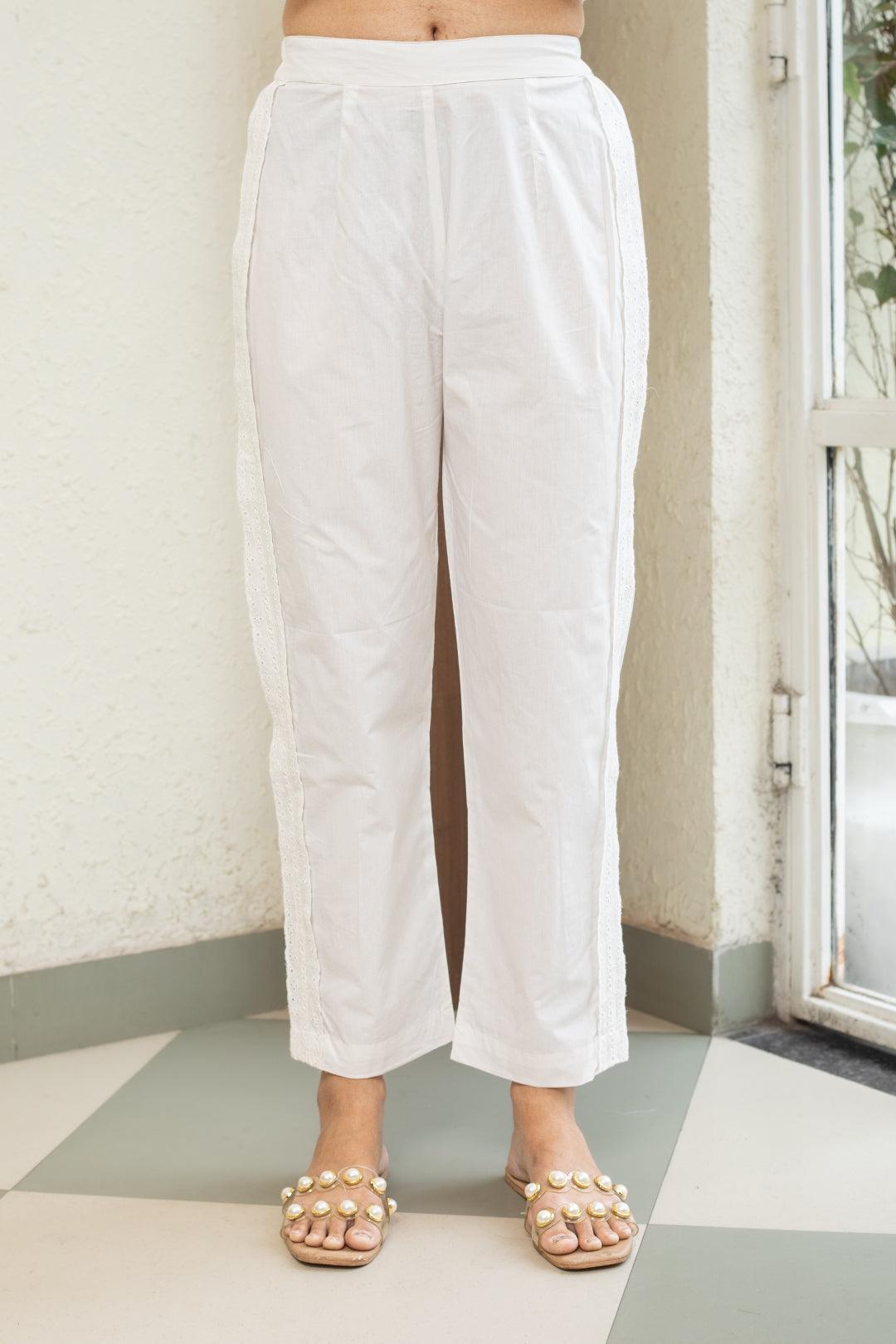 DAISY COTTON STRAIGHT PANTS