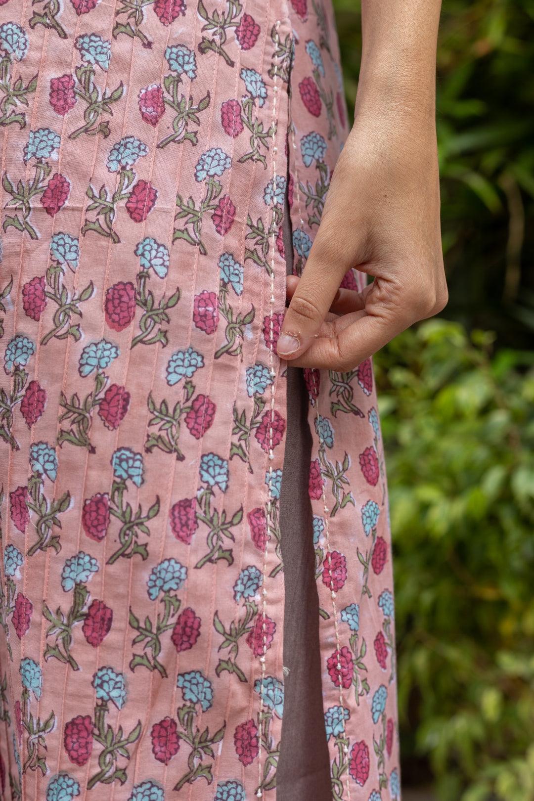 CRIMP COTTON KURTA SET