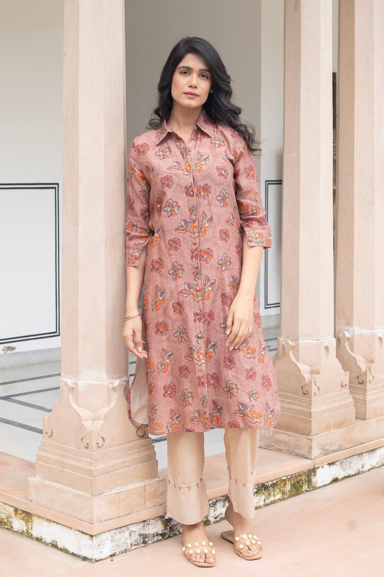 ANU HAZEL CHANDHERI KURTA