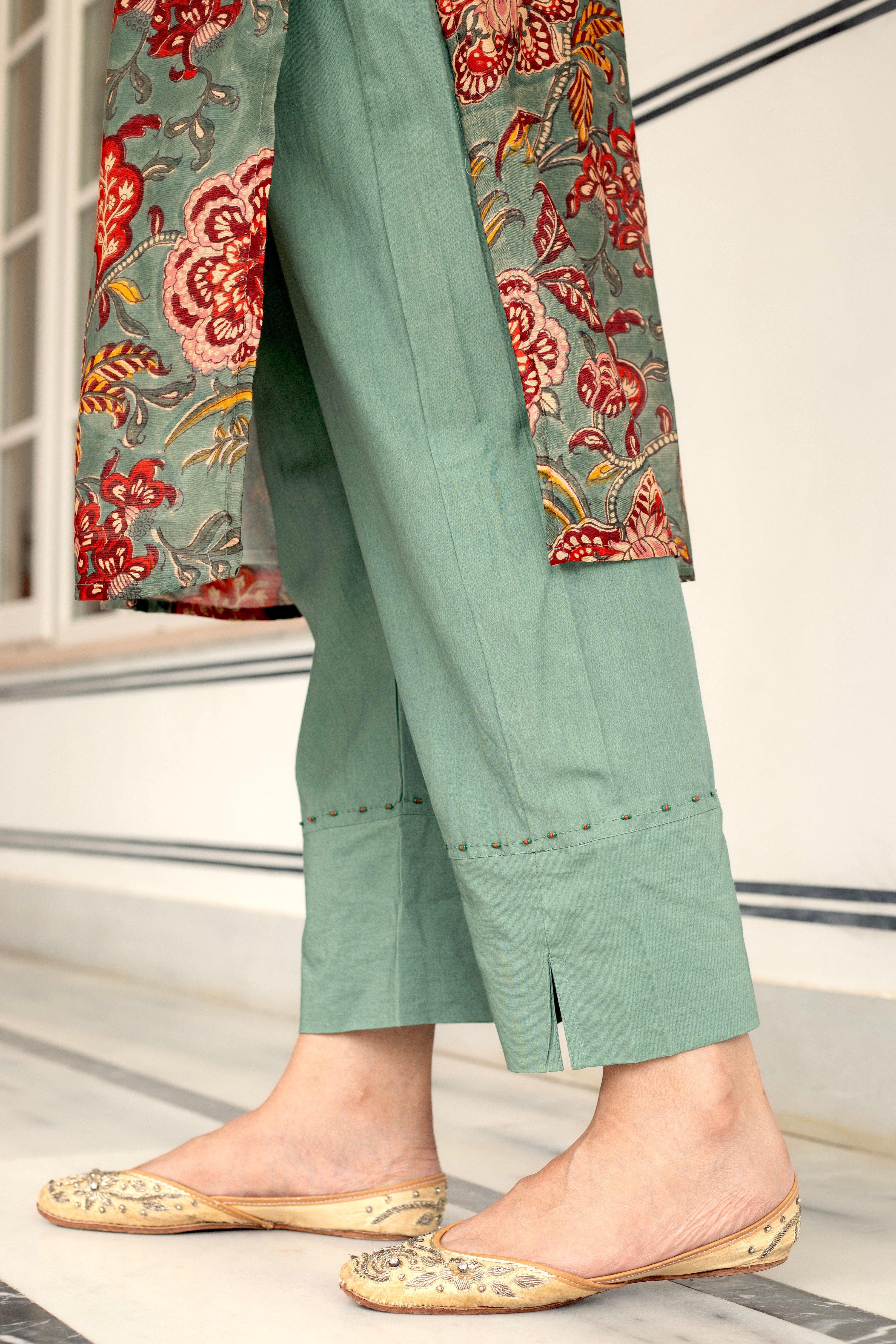 SIARA CHANDHERI TIE UP KURTA