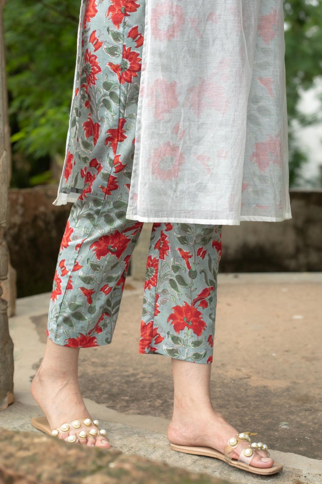 EKAM CHANDERI KURTA SET