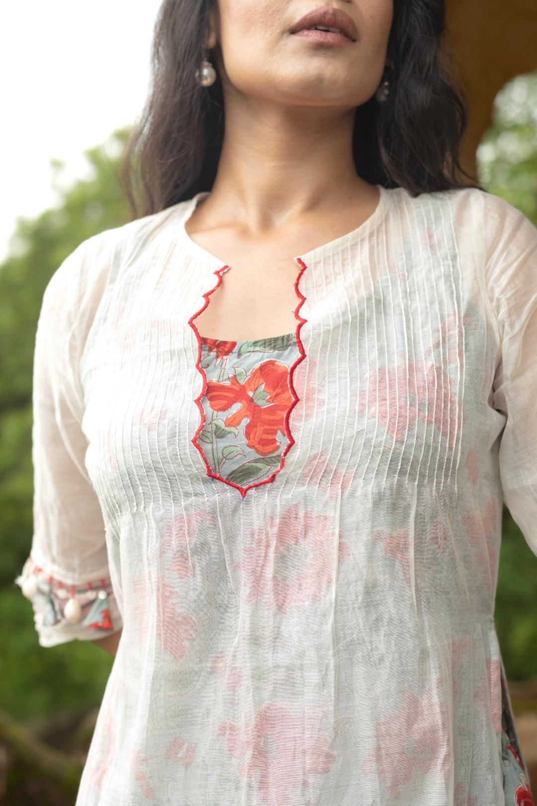 EKAM CHANDERI KURTA