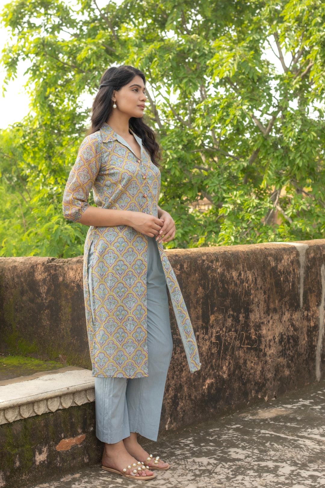 TIMELESS CHANDERI KURTA