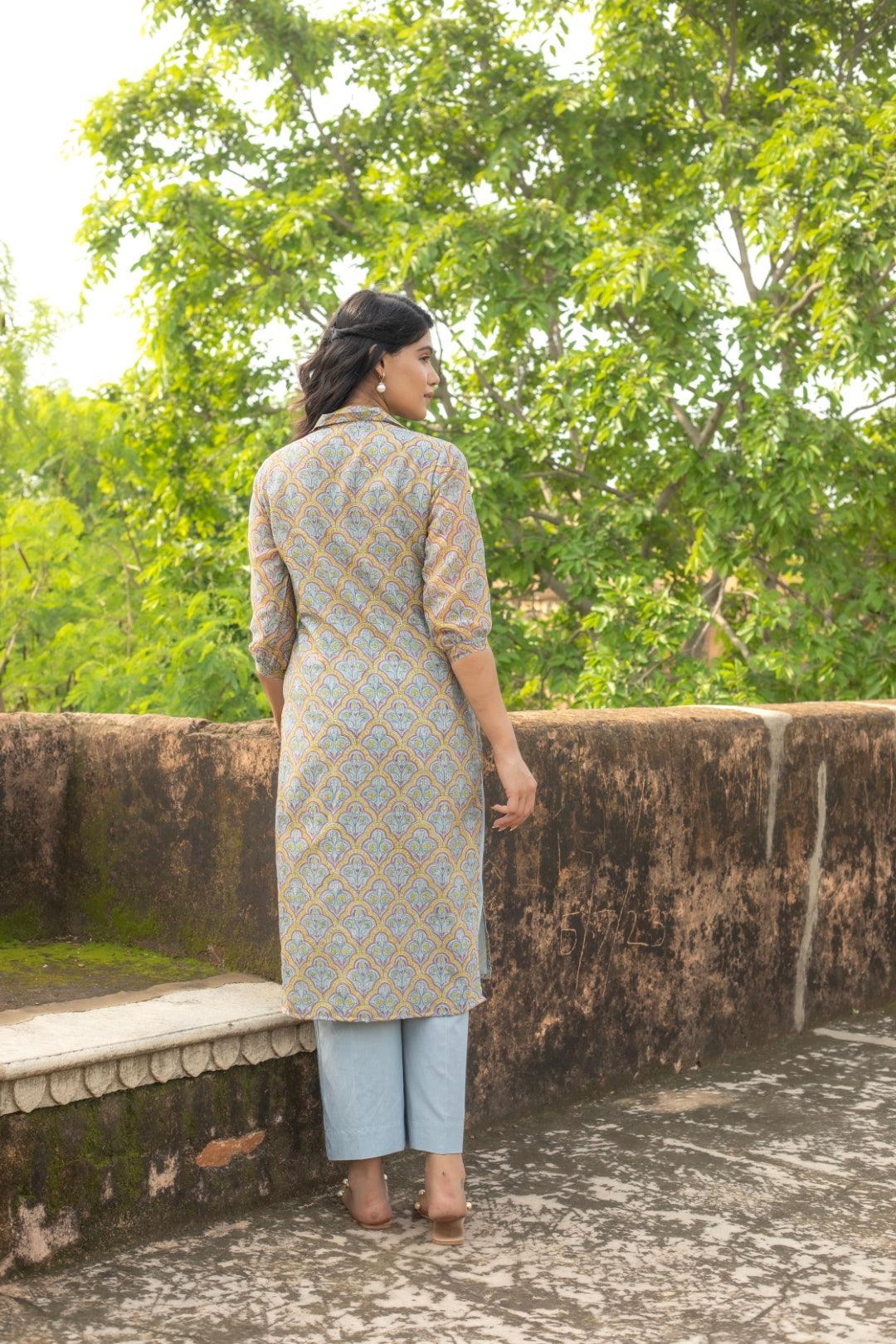 TIMELESS CHANDERI KURTA