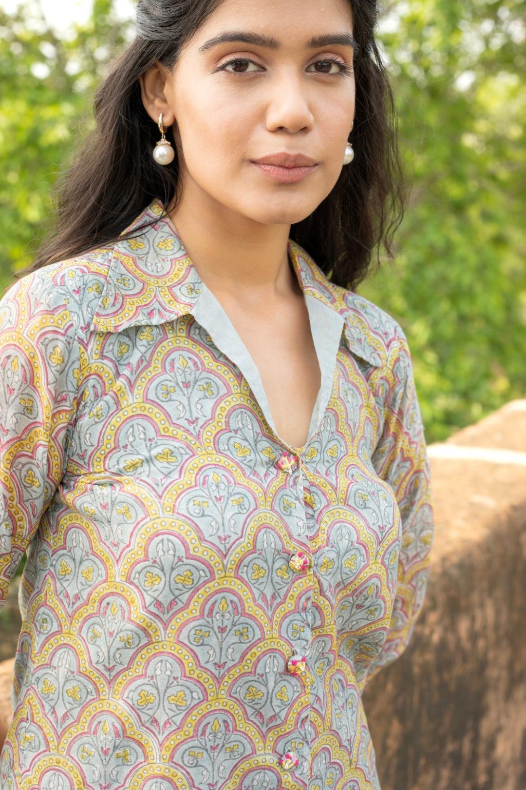 TIMELESS CHANDERI KURTA SET