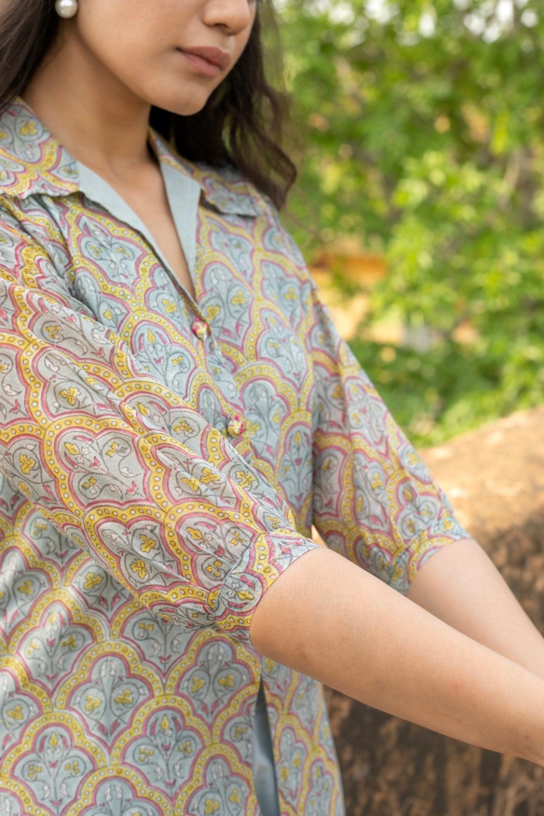 TIMELESS CHANDERI KURTA SET
