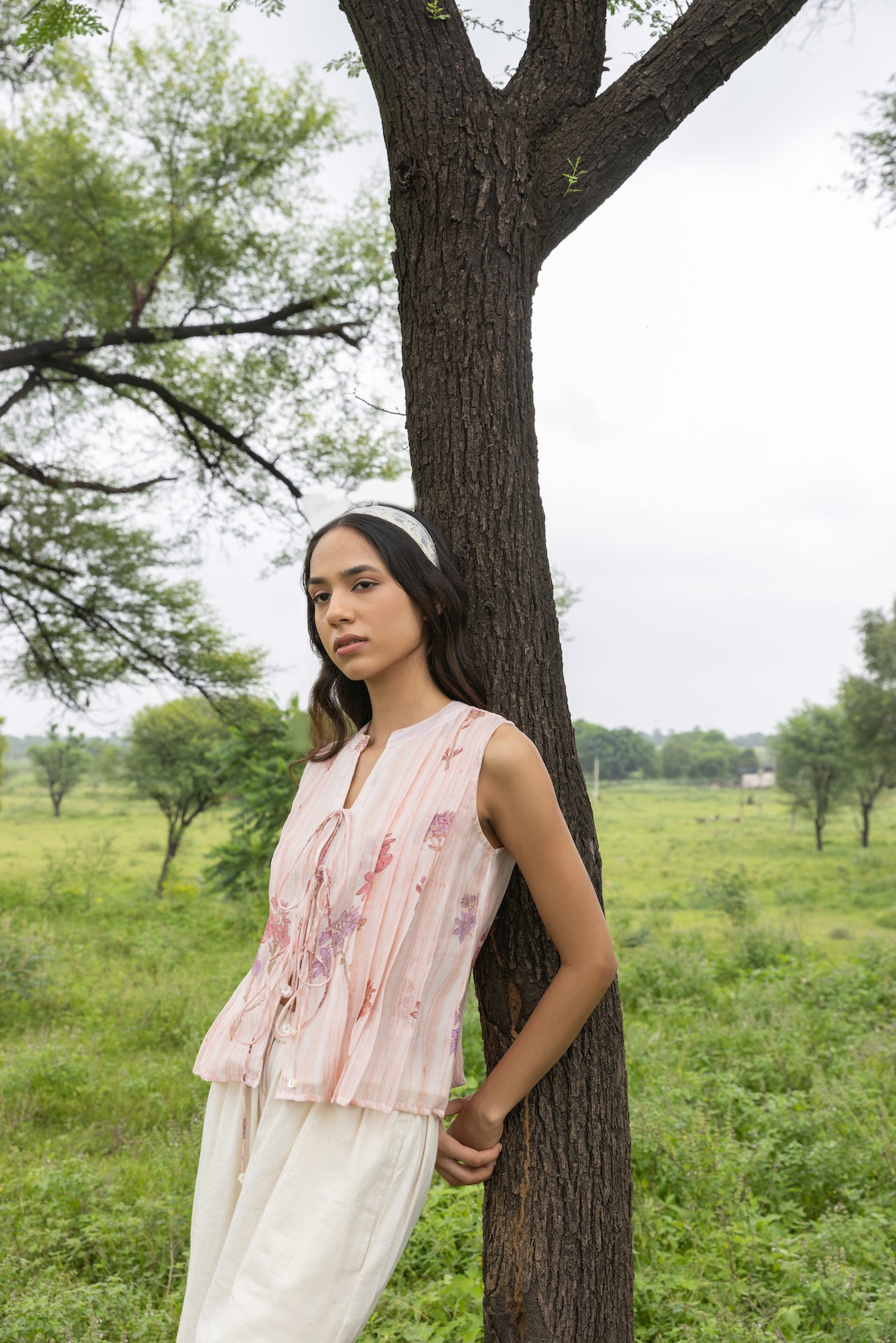 IVY BLUSH CHANDERI TOP