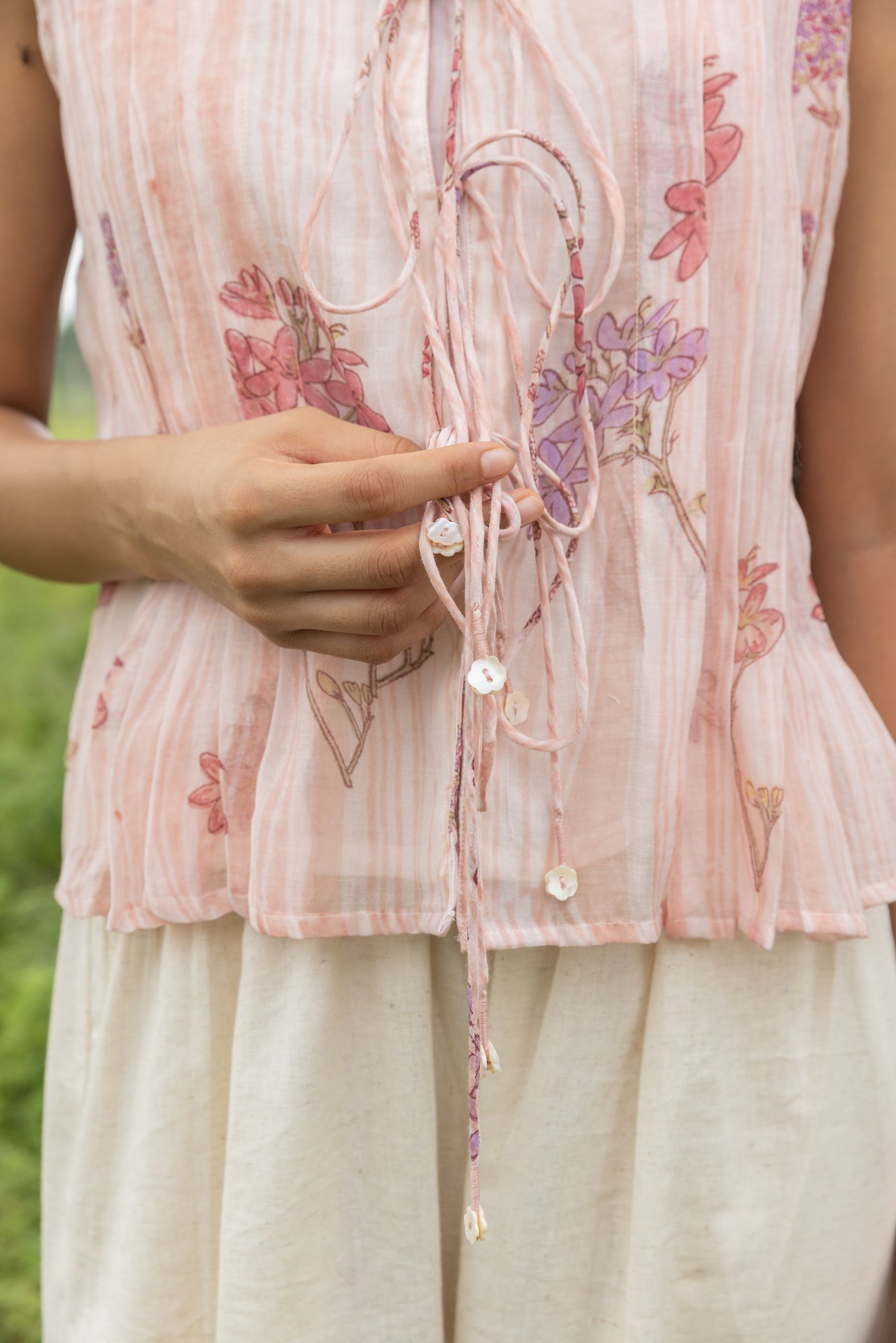 IVY BLUSH CHANDERI TOP
