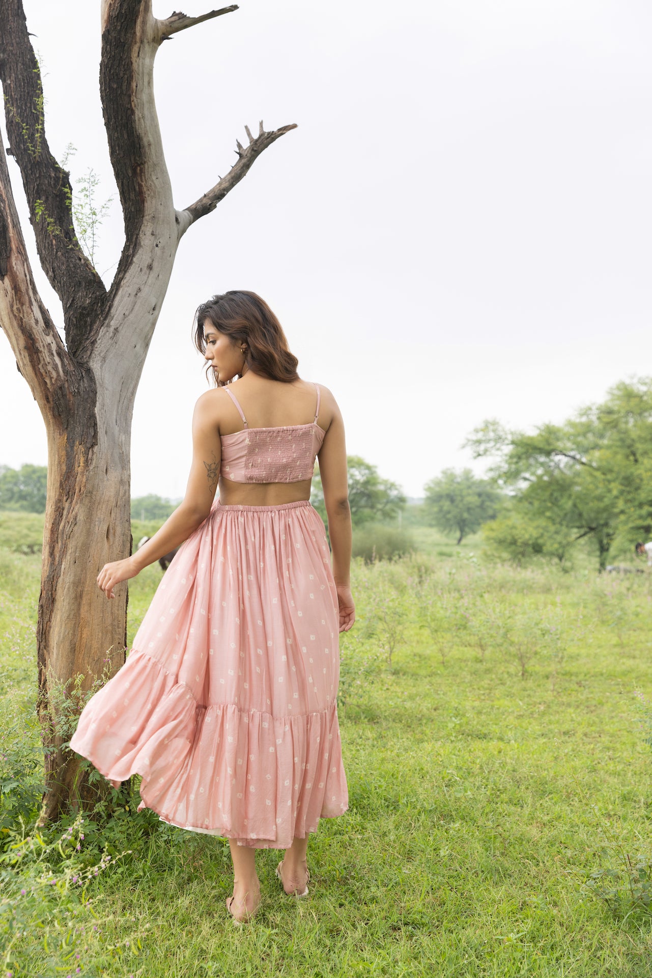 GYPSY MOON MUSLIN SILK DRESS