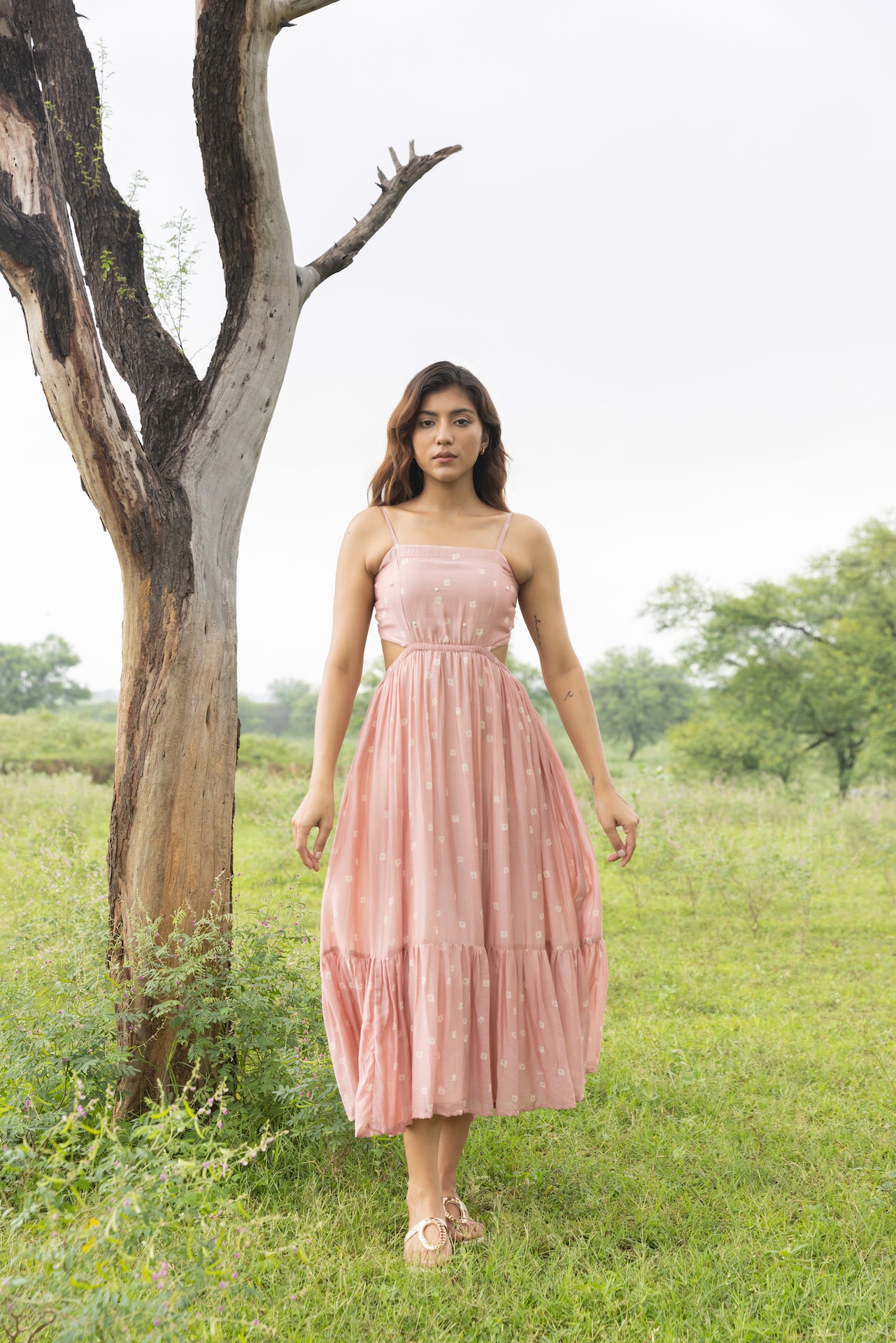 GYPSY MOON MUSLIN SILK DRESS