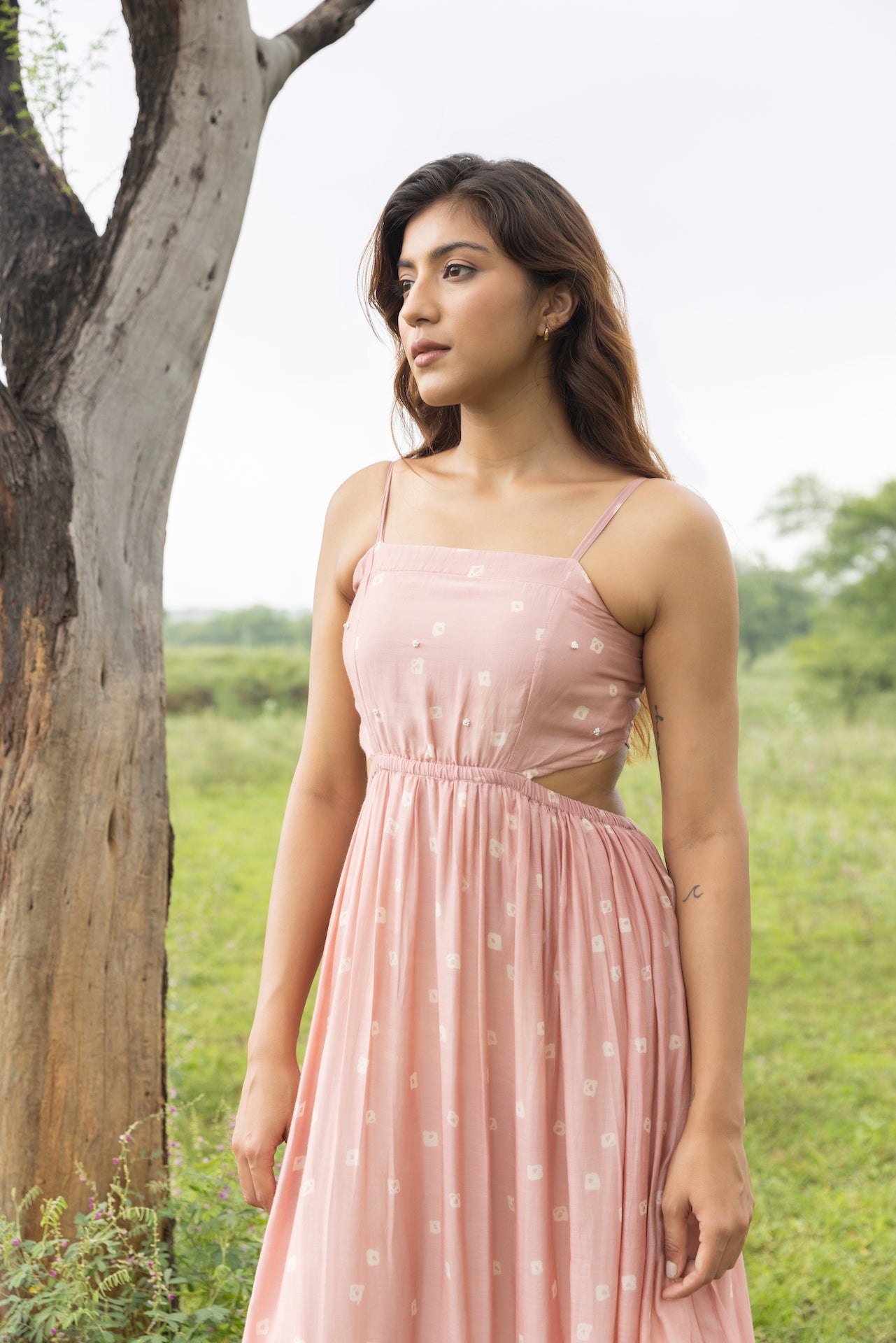 GYPSY MOON MUSLIN SILK DRESS