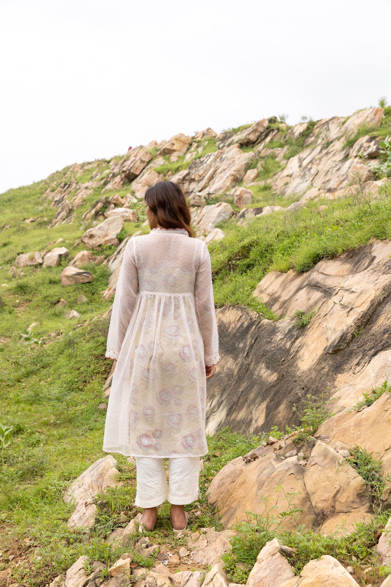 DORIYA ECRU KURTA