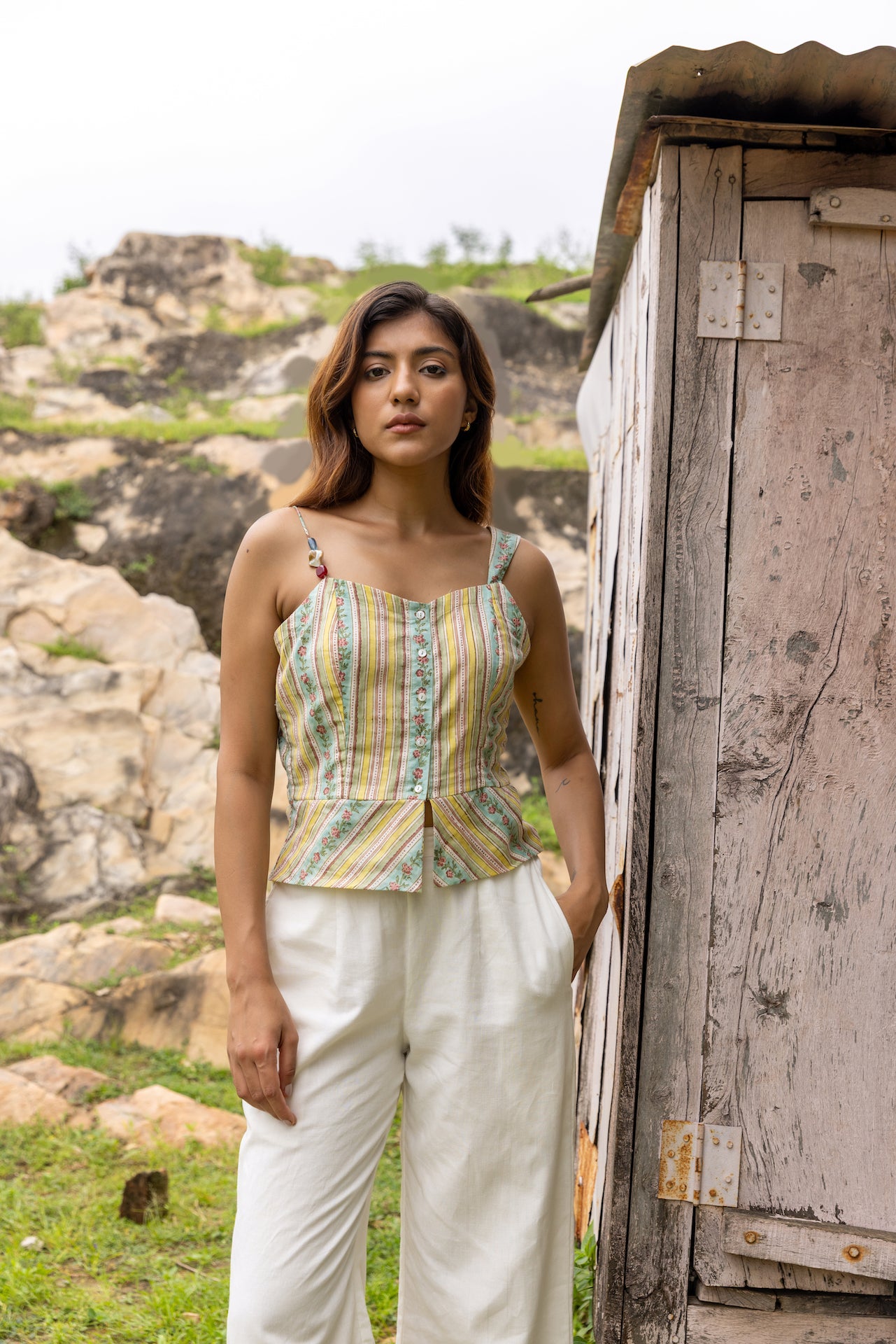BOHO BLOOM COTTON TOP
