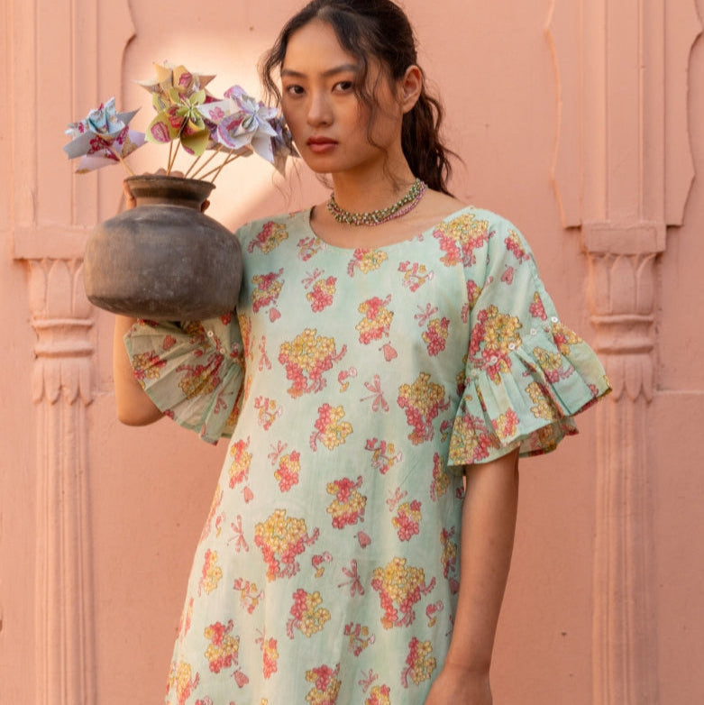 GARDENER LIME DRESS