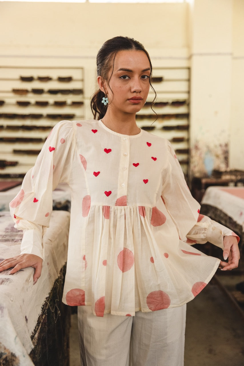 APPLE BLOSSOM COTTON TOP