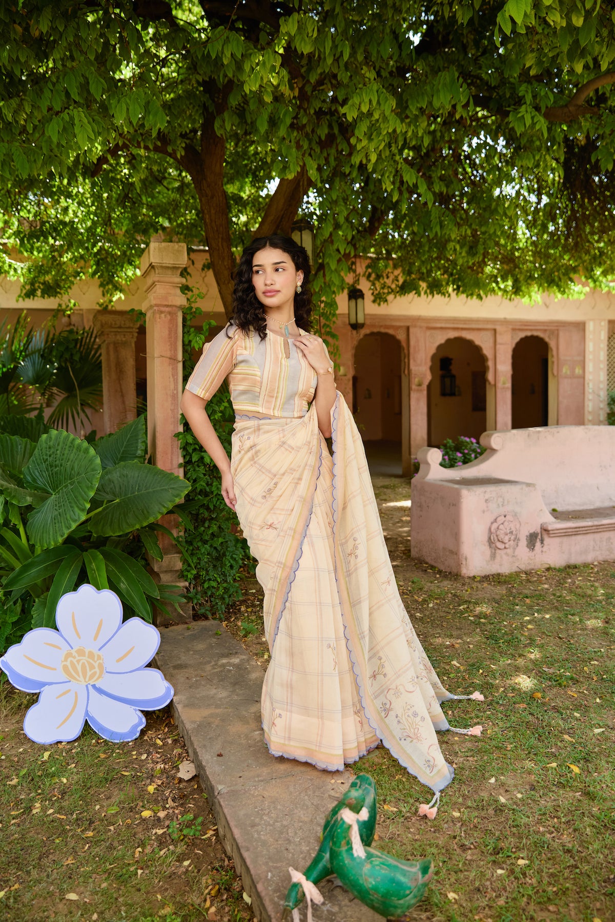 AMABEL SAREE WITH STITCHED BLOUSE