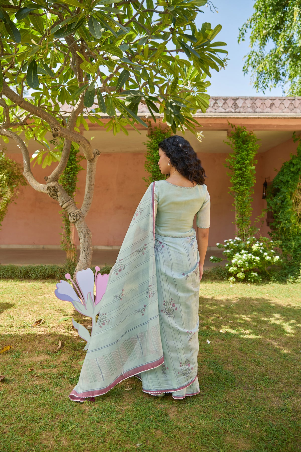 ROSELLA SAREE WITH STITCHED BLOUSE