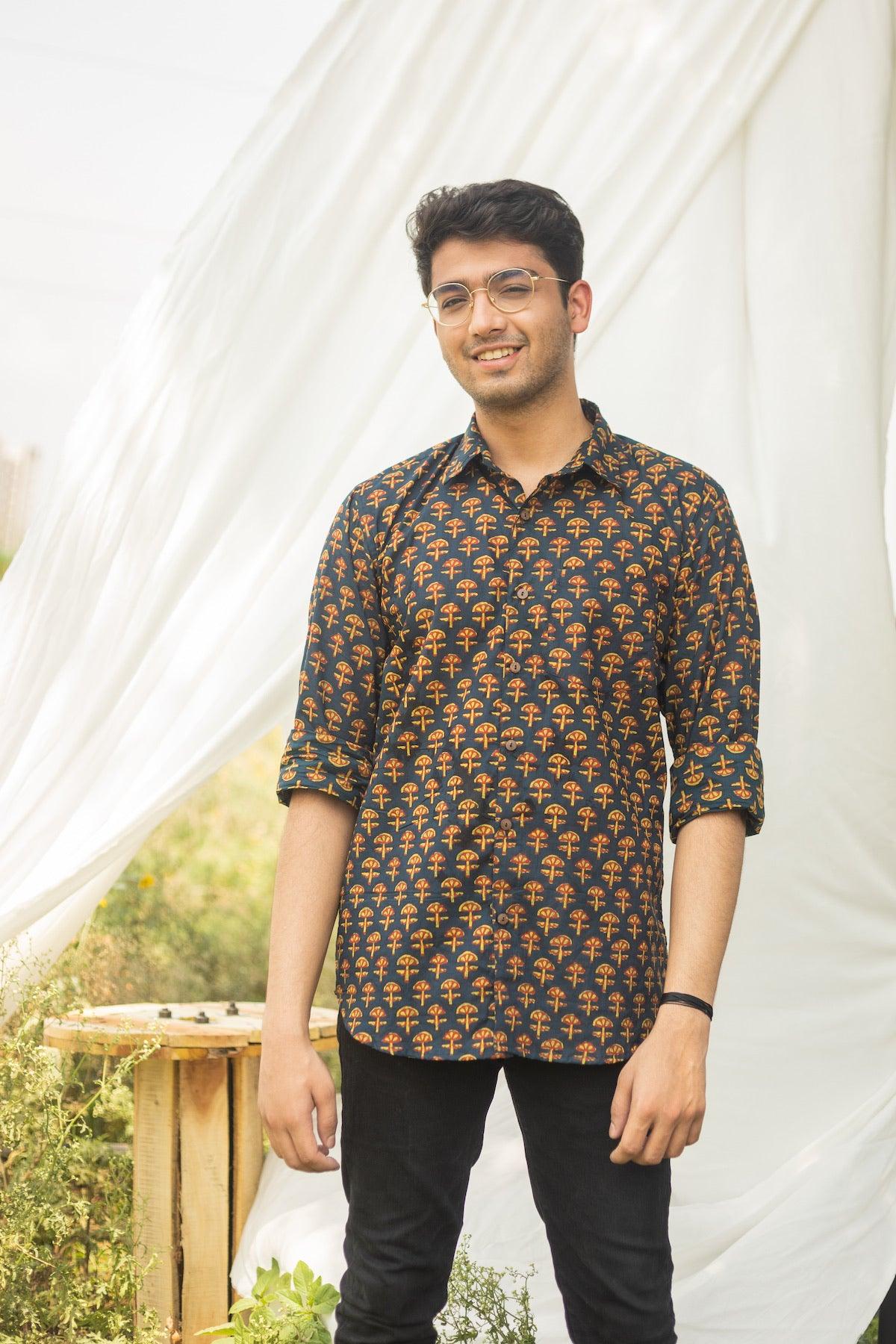 AZURE COTTON SHIRT