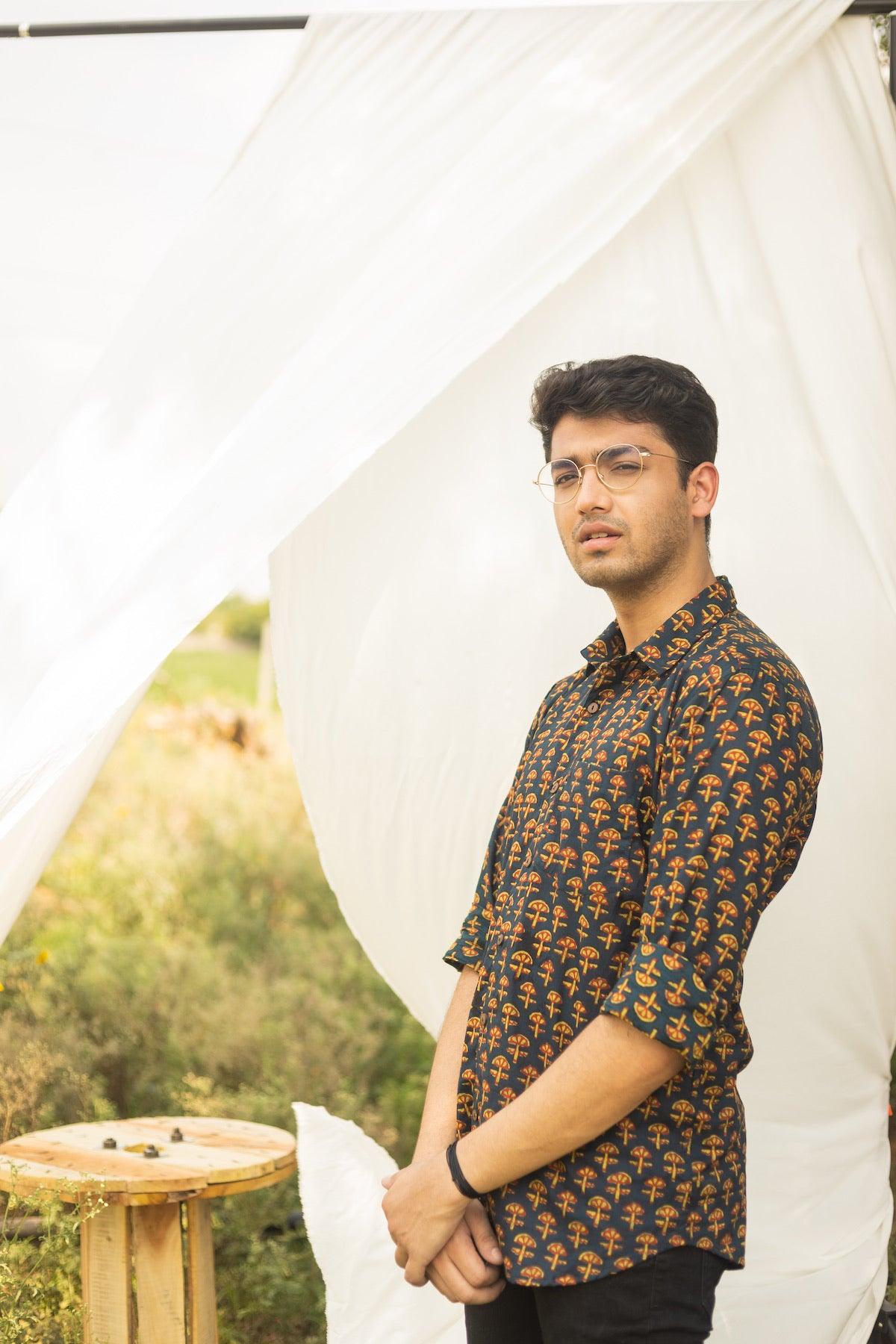 AZURE COTTON SHIRT