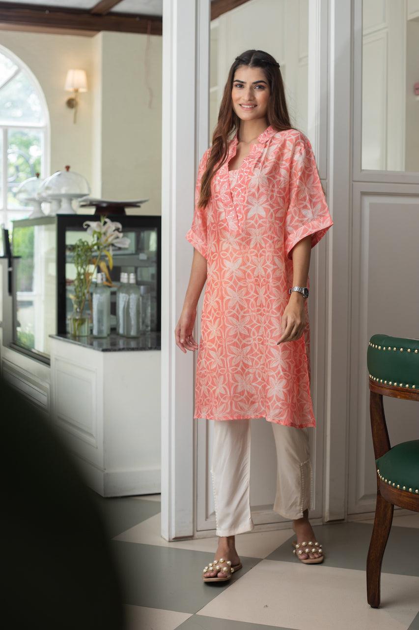 VISYATI CHANDERI KURTA SET
