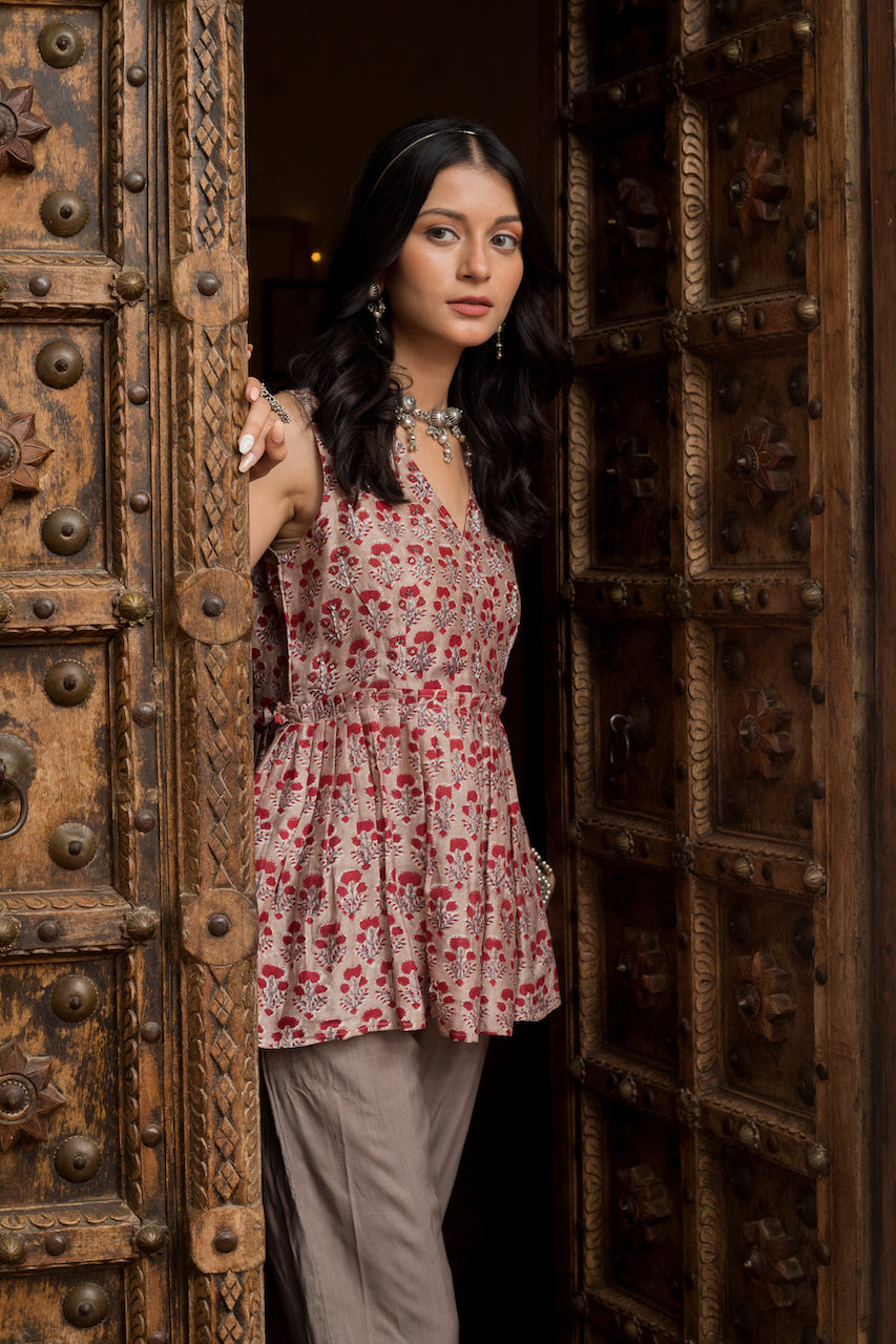 ZOYA MUSLIN SILK TOP