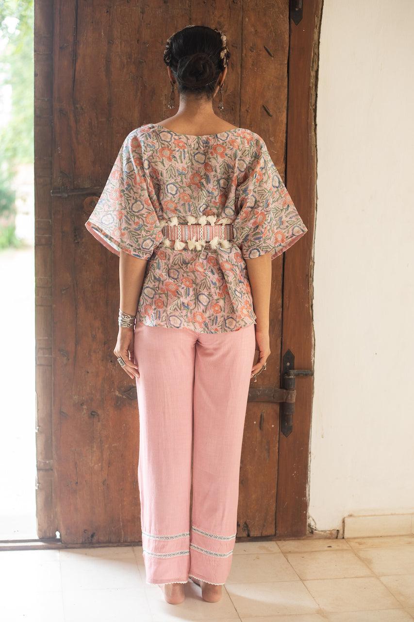 MISHA KIMONO CHANDERI TOP