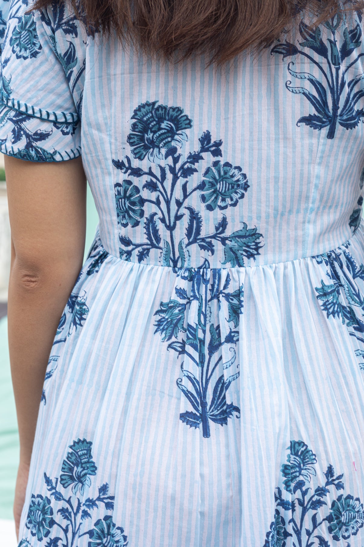 CYAN ALORA COTTON SHORT DRESS