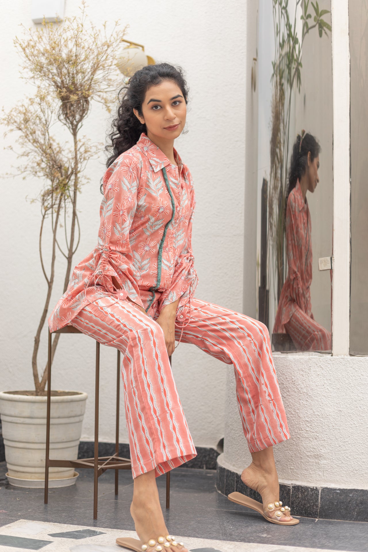 PINK LUSH COTTON CO-ORD SET
