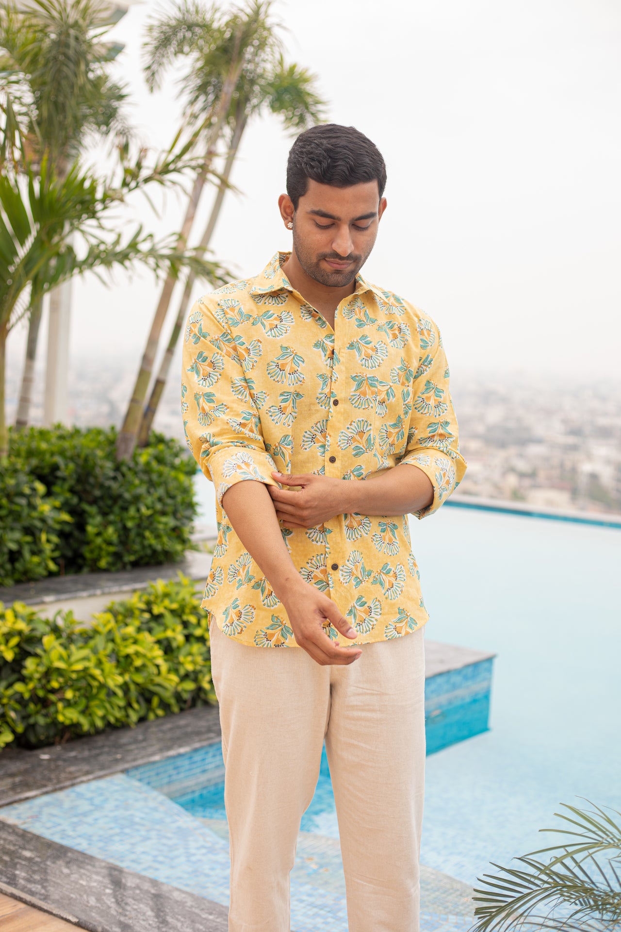 CORAL COTTON SHIRT