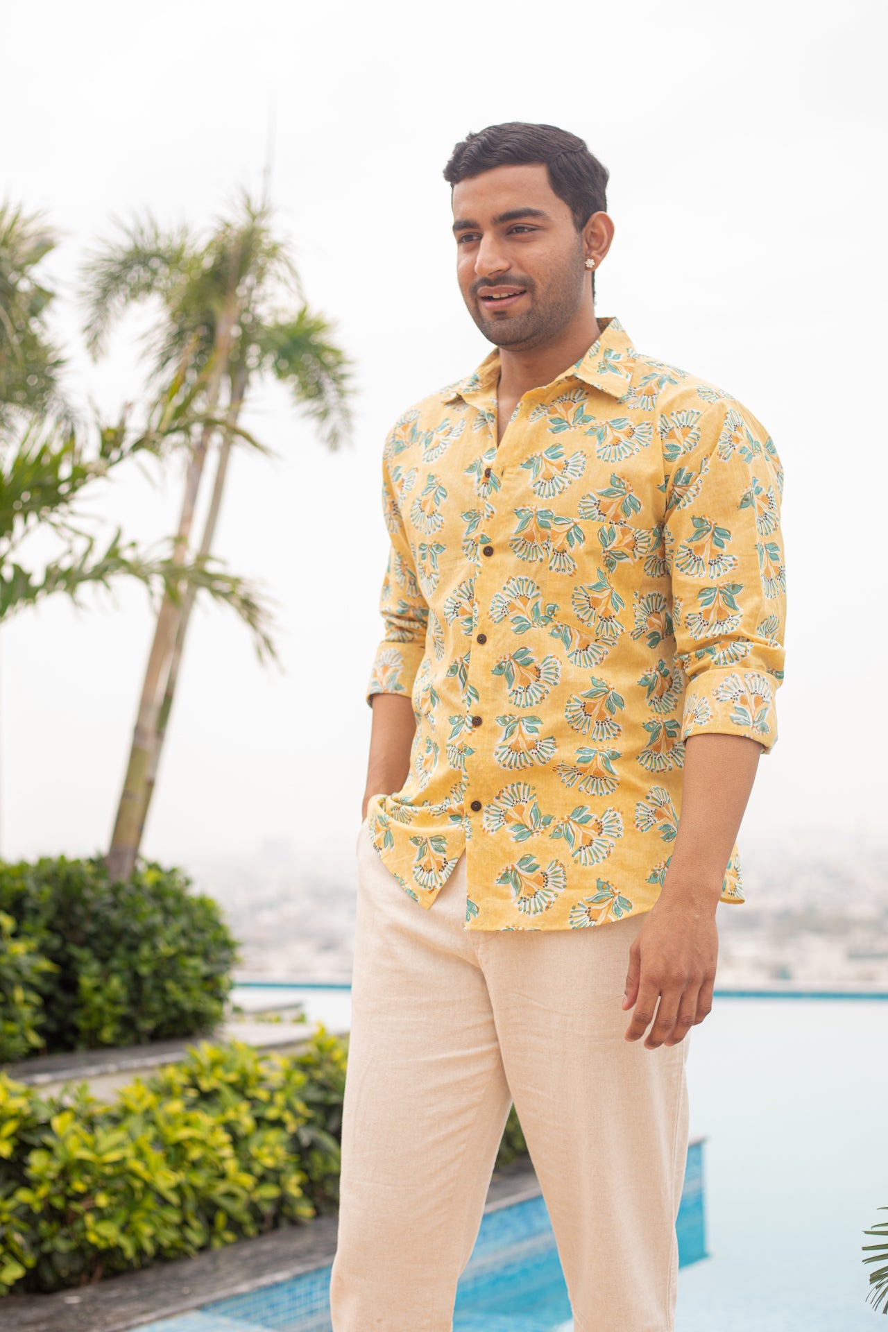 CORAL COTTON SHIRT