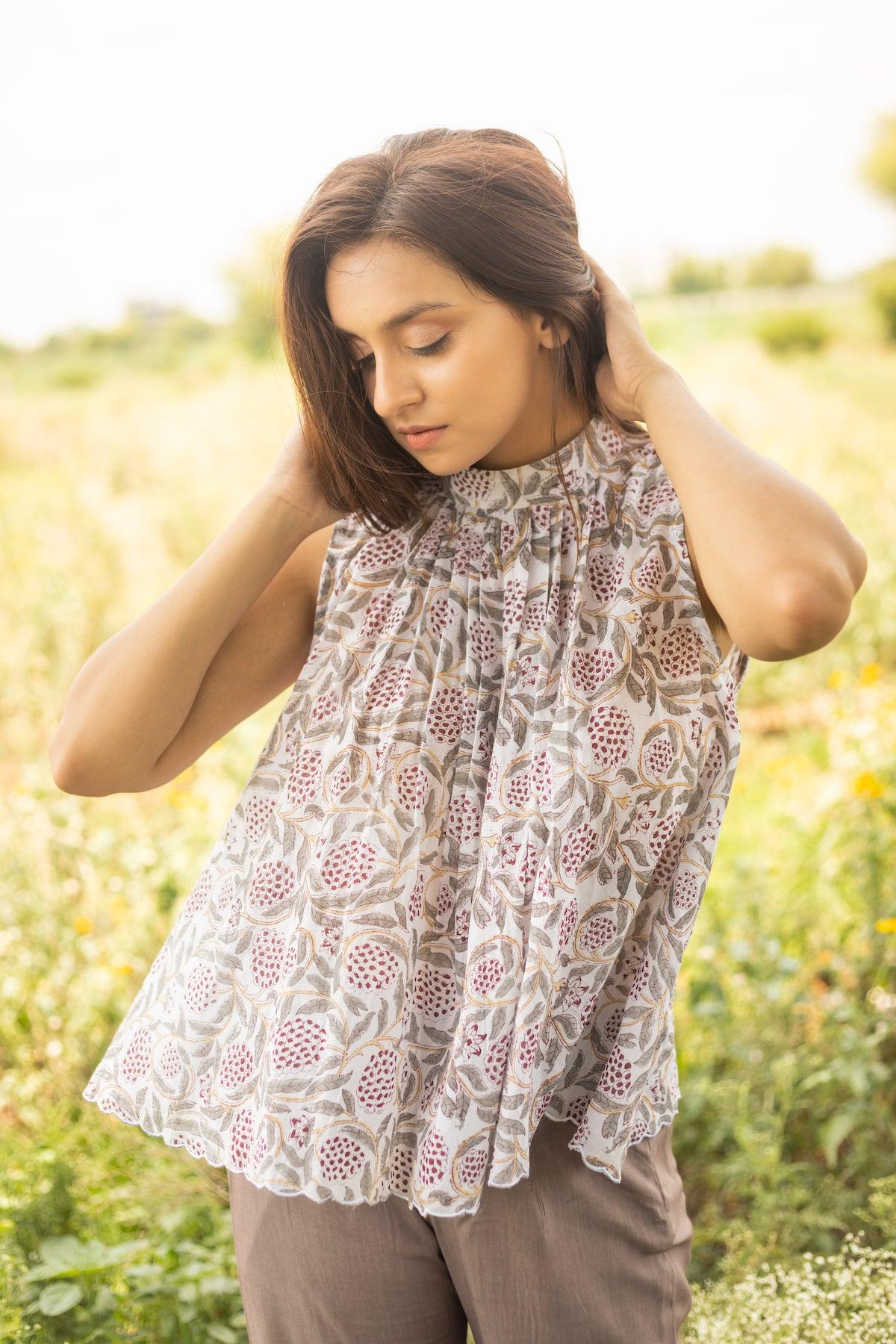 SET ME FREE - LIGHT MINK COTTON TOP