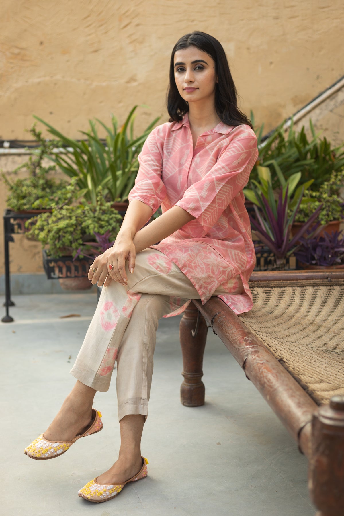 MOKSH CHANDERI CO-ORD SET