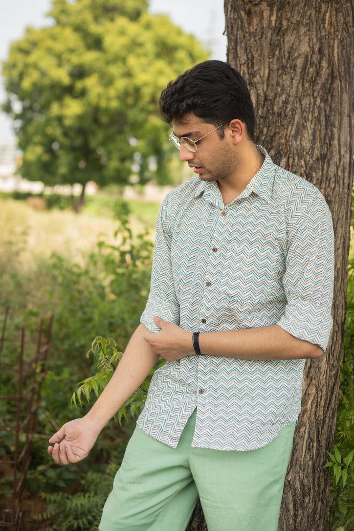 SUMMER GREYS COTTON SHIRT